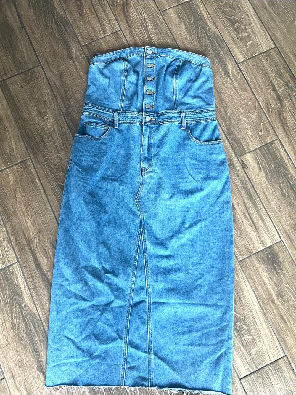 Sincerely Jules NWT Corset Denim bodycon dress XL